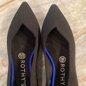 Rothy's black point toe size 8.5